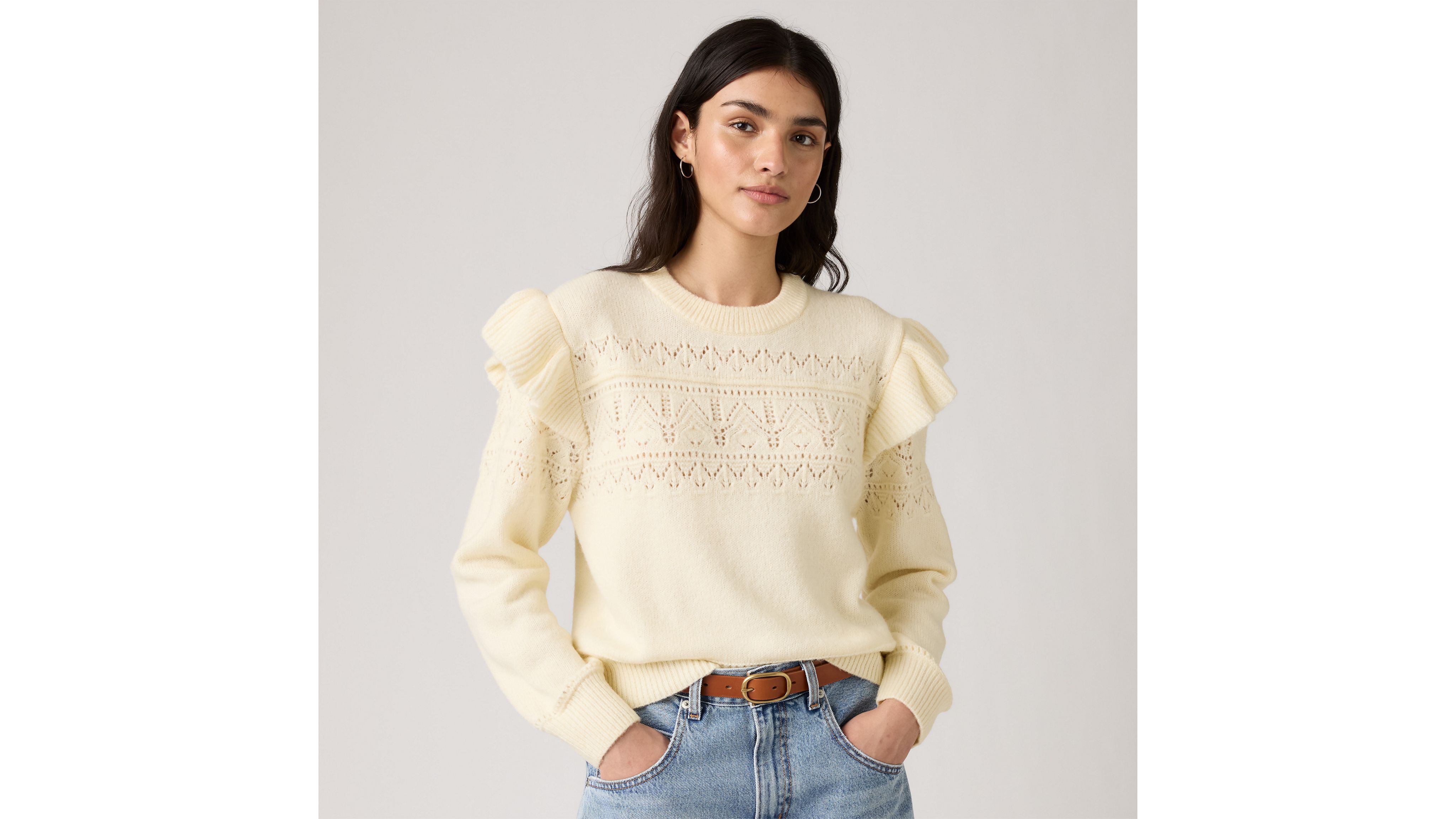 

Свитер Shane с рукавами-крылышками Levi's, Tofu - White