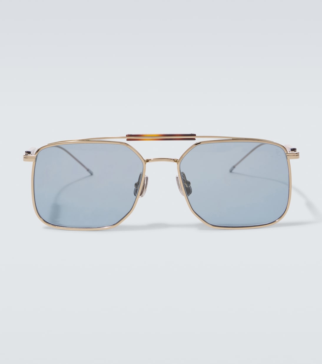 

Sartorial Sunset квадратные солнцезащитные очки Brunello Cucinelli, Gold Blue