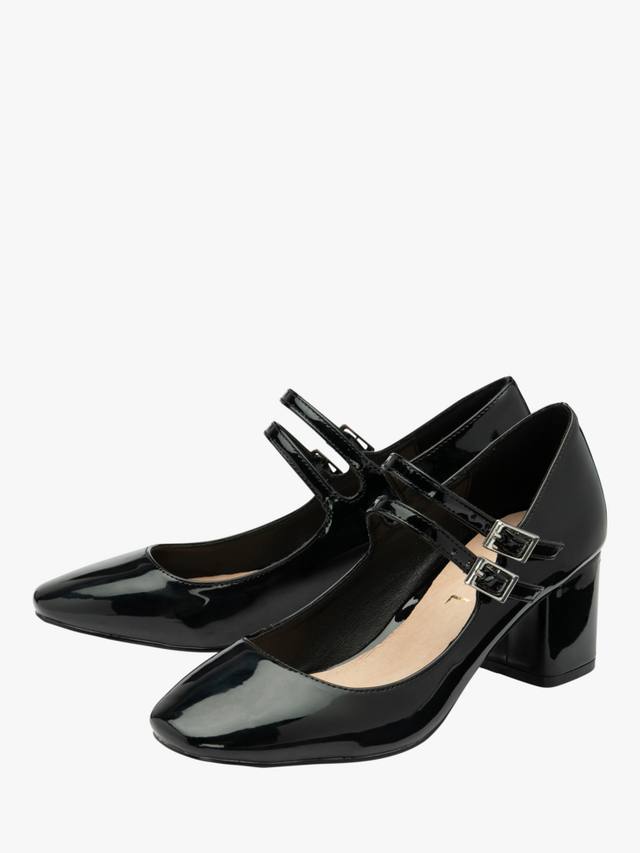 Howth Patent на каблуке Mary Janes Ravel, Black — фото 2