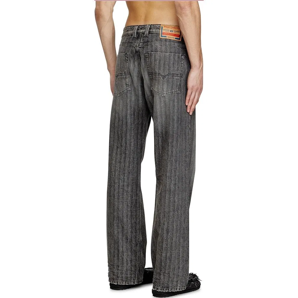 Джинсы Wide Leg серые DIESEL — фото 4