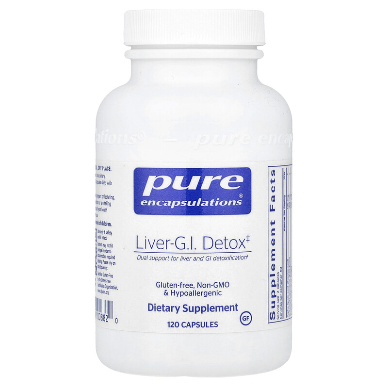 

Pure Encapsulations, Печень Детокс, 120 капсул