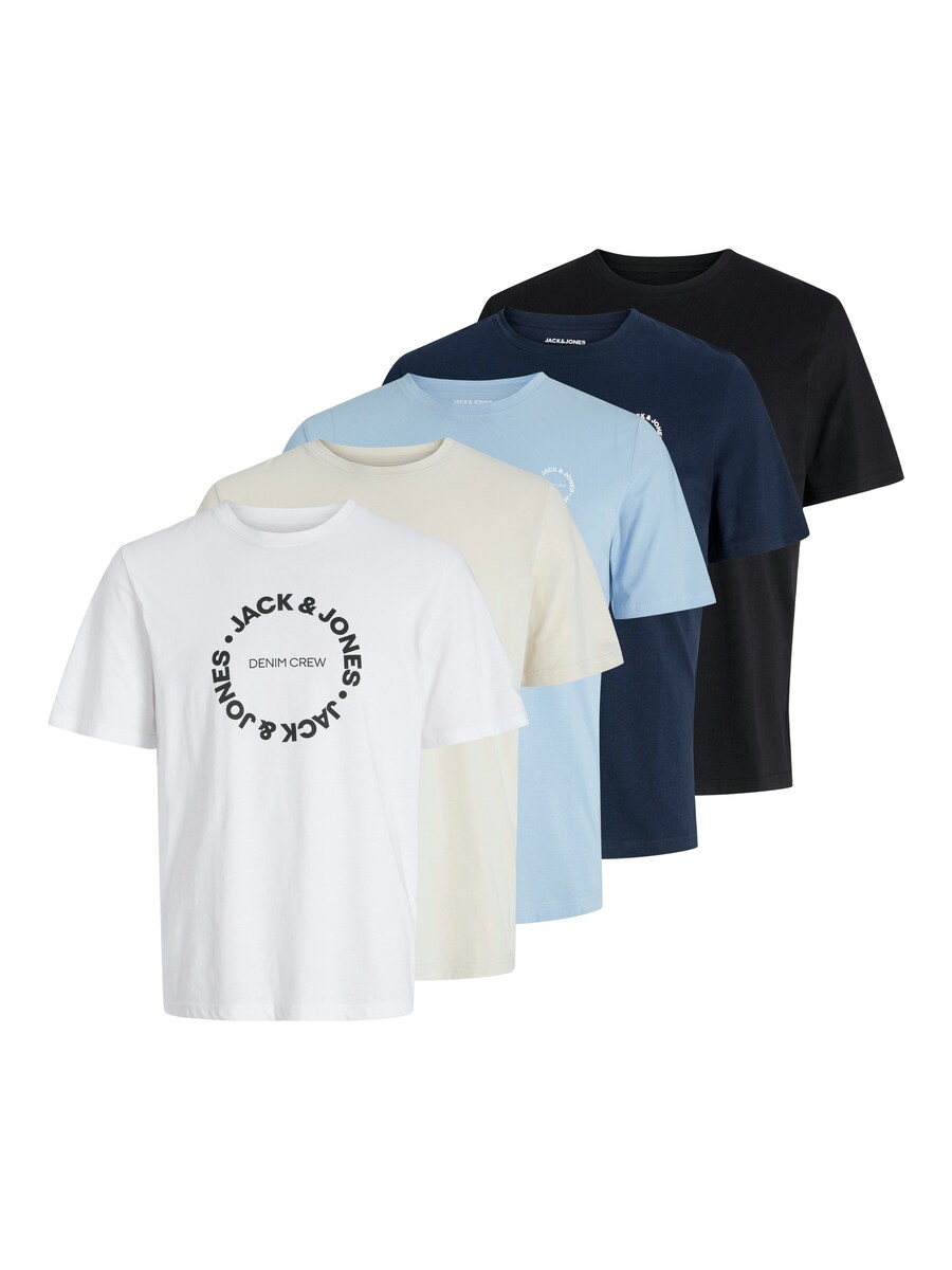 

Рубашка JACK & JONES, цвет Beige/Navy/Light blue/Black/White