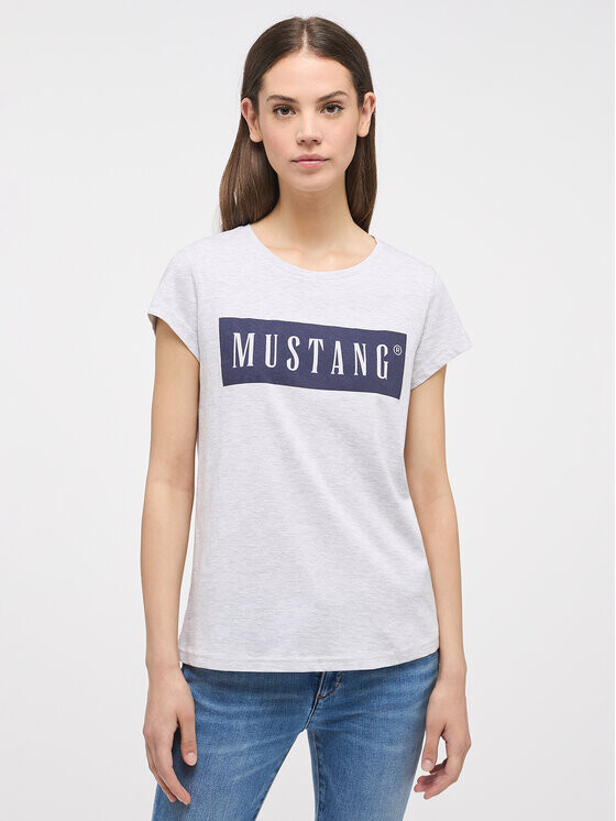 

Футболка стандартного кроя Mustang, серый