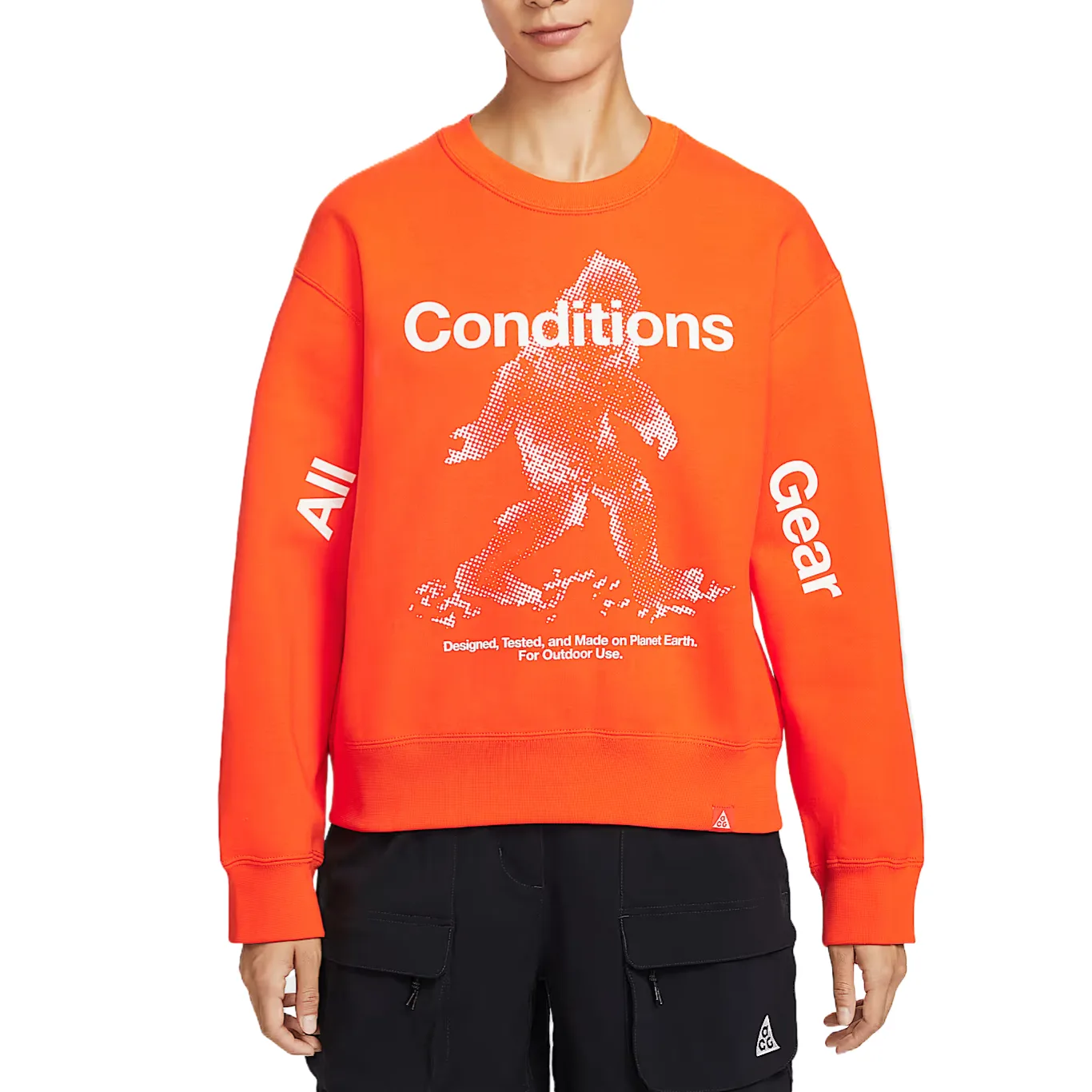 Футболка ACG Regular женская Nike, Safe Orange/Mountain White