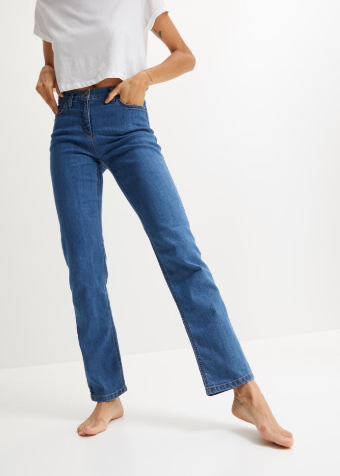 Эластичные прямые джинсы John Baner Jeanswear, синий