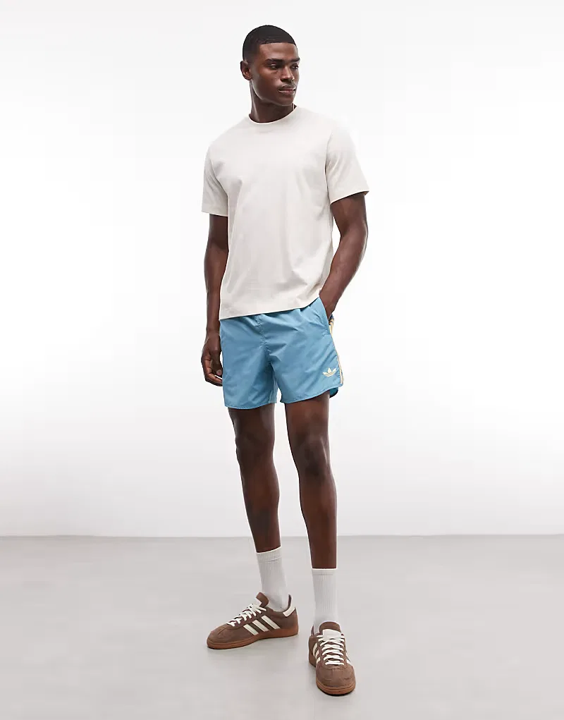 Шорты Adidas Originals Sprinter, сине-оранжевый — фото 2