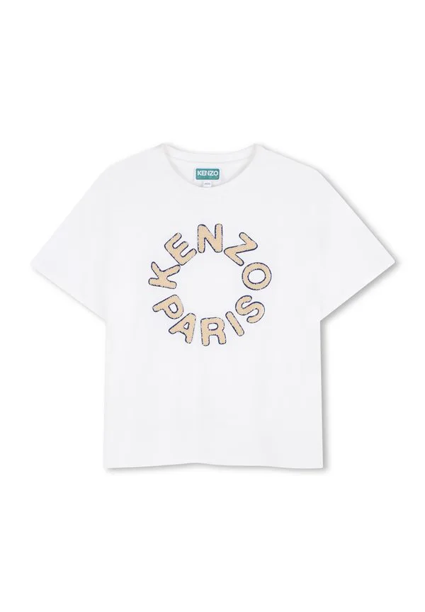 Футболка с принтом kurzärmeliges Kenzo Kids, Offwhite