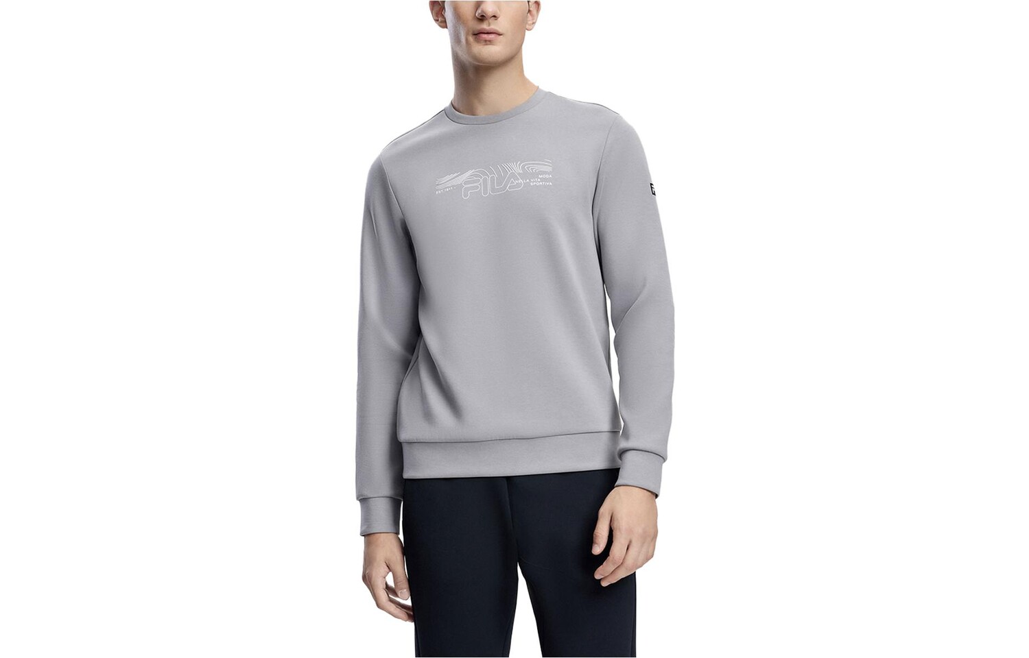 

Толстовка мужская Dust Fog Ash Fila, цвет Dust fog ash