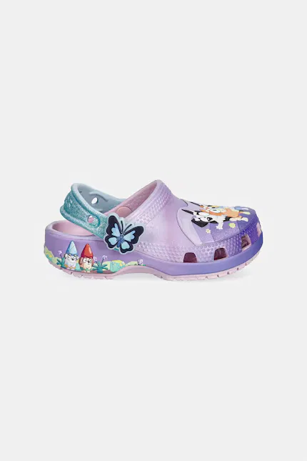 Сланцы с принтом Classic Bluey Multi Pink Clog T Crocs, фиолетовый — фото 3