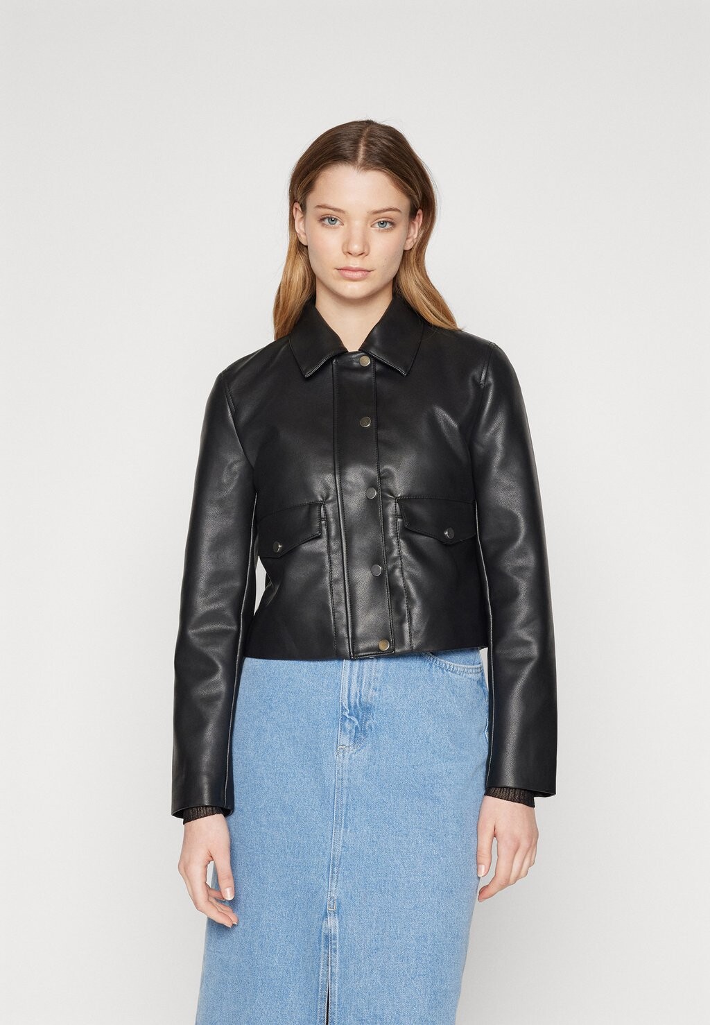 

Куртка из искусственной кожи ONLOLIVIA BUTTON JACKET ONLY, черный