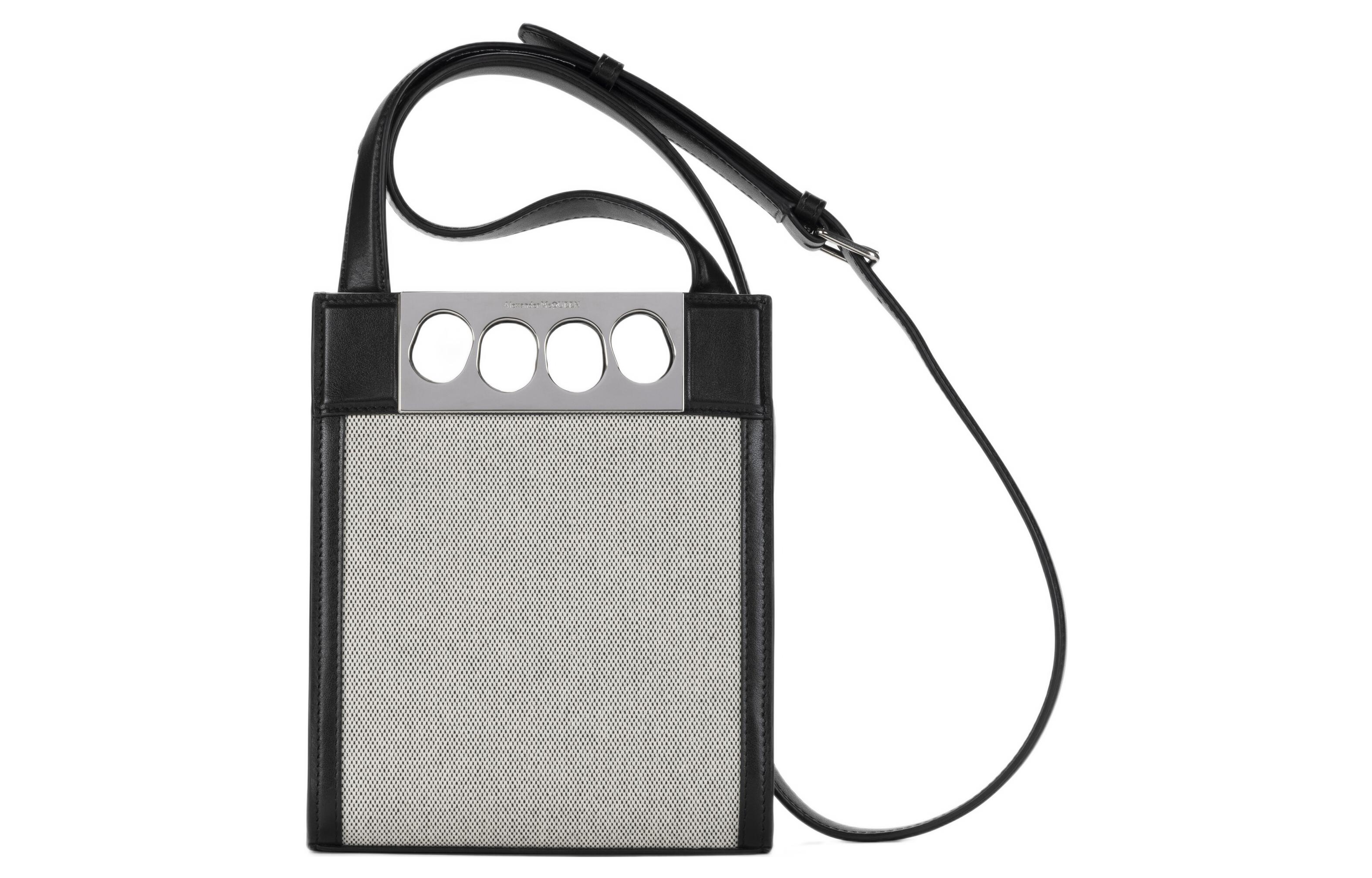 

Alexander McQueen Холщовая сумка-шопер, шоппинг-сумка, сумка через плечо, кроссбоди, мини-рюкзак мужская white/black