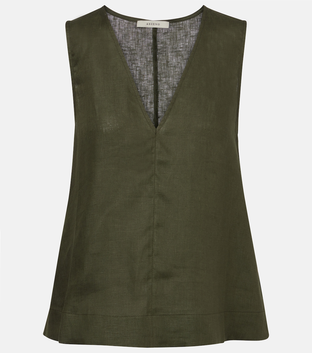

Льняной топ Manta Asceno, Sea Moss Green