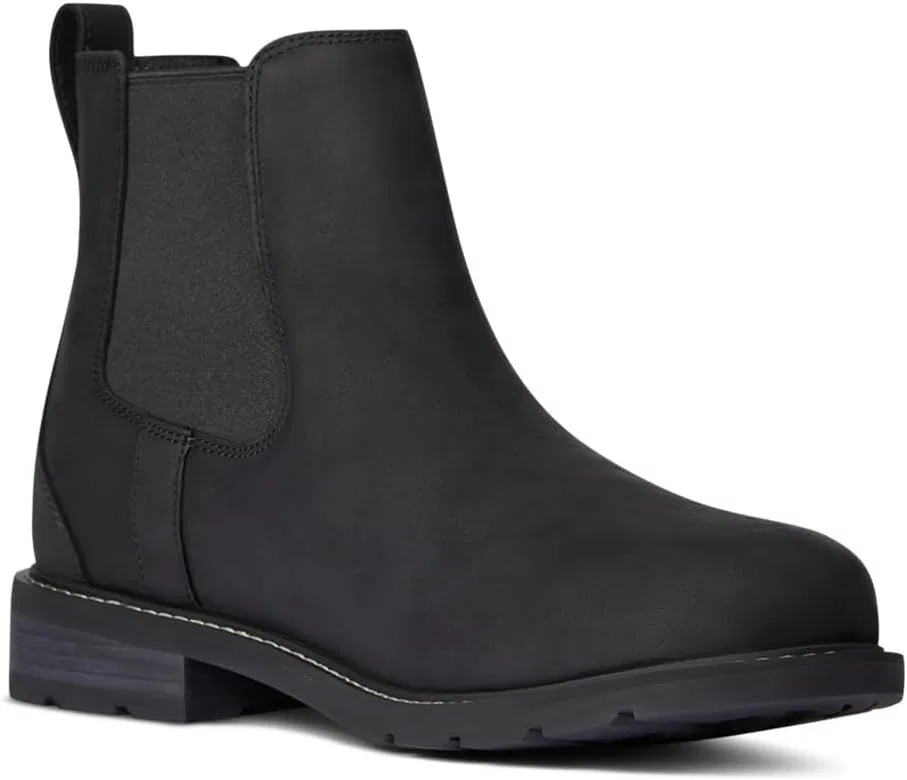 Мужские водонепроницаемые ботинки челси ARIAT Wexford, Black — фото 3