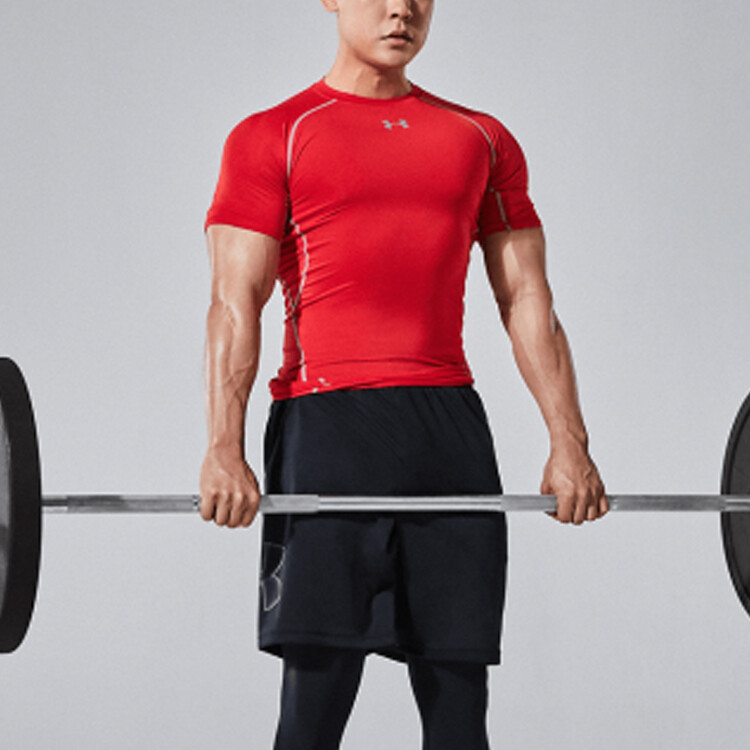 Фитнес Одежда Мужская Красная Under Armour, красный — фото 4