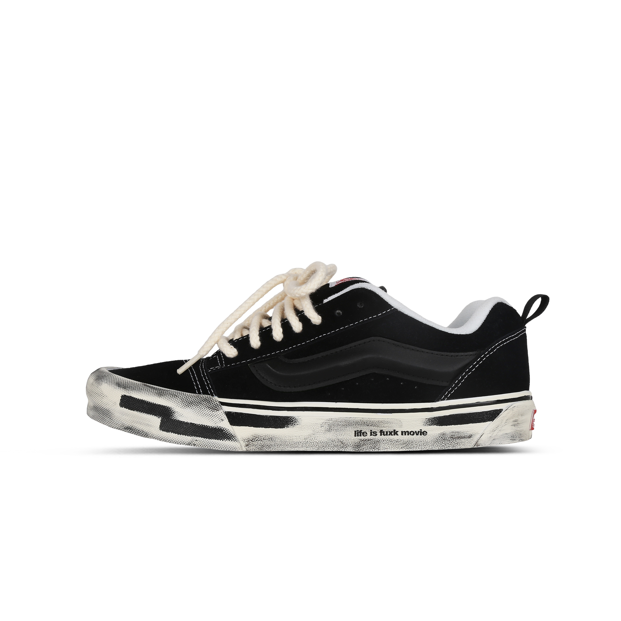 

Vans Knu Skool Destiny Fabric Wrapping, износостойкие и нескользящие низкие кроссовки для скейтбординга унисекс Black White