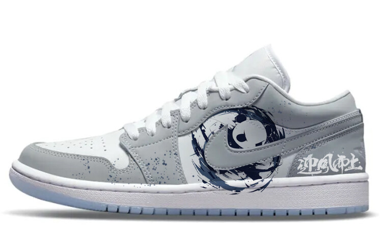

Кроссовки Air Jordan 1 Vintage Basketball Shoes Women's Low-top Grey/white, светло-серый