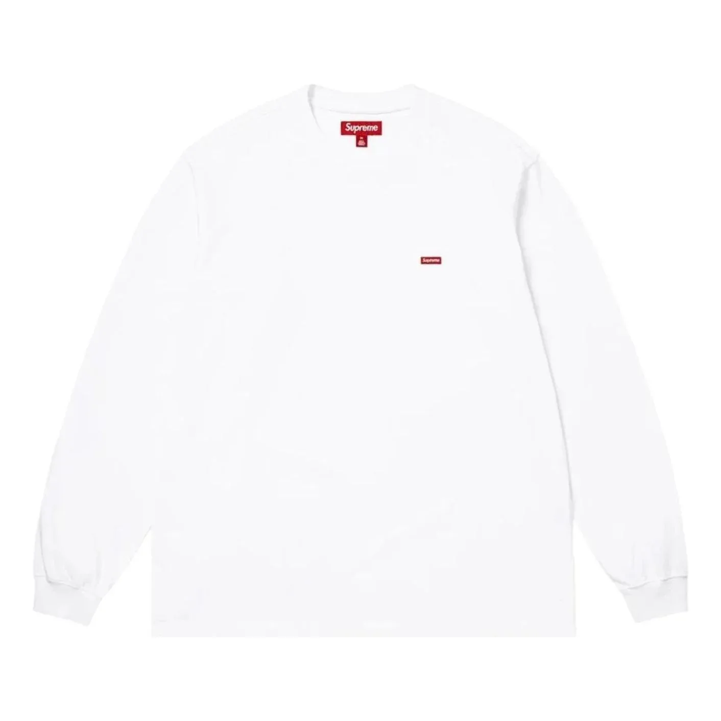 Футболка Supreme SS26 Small Box с длинными рукавами, белая