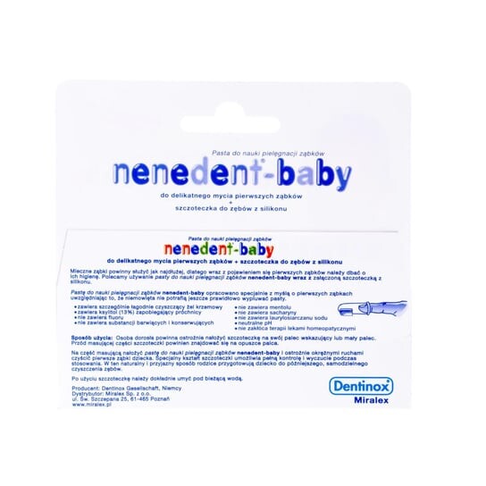 

Зубная паста для обучения уходу за зубами, 20 мл Nenedent, Baby