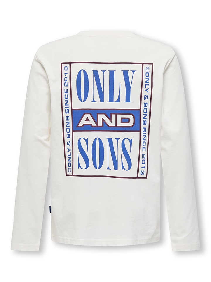 Only&Sons Футболка с длинными рукавами "Исаак" белого цвета — фото 2