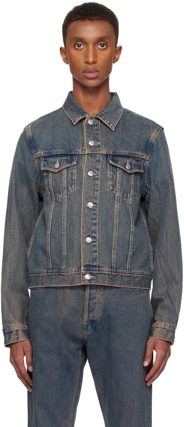 

Синяя джинсовая куртка Trucker Overdyed Paul Smith