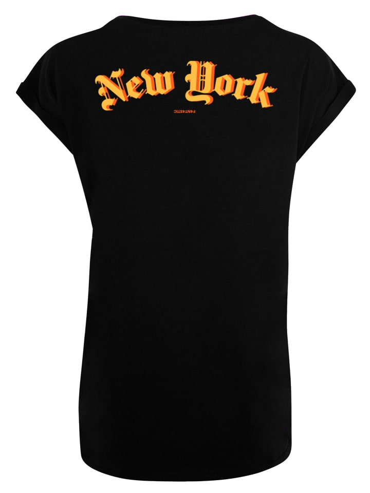 

F4NT4STIC Футболка New York Orange с коротким рукавом, черная, Черный, F4NT4STIC Футболка New York Orange с коротким рукавом, черная