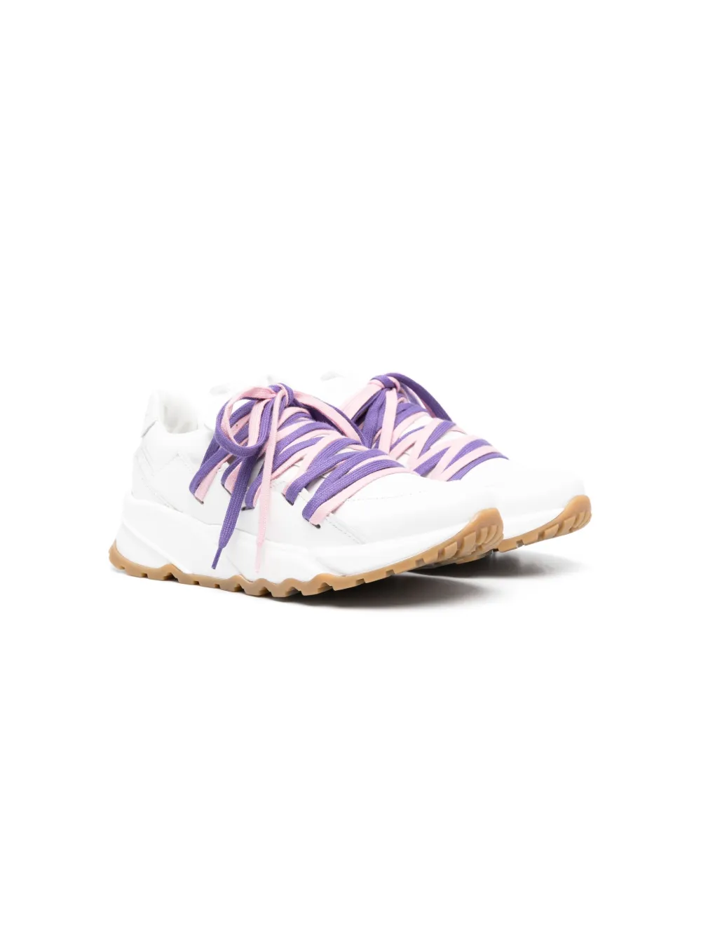 

Кроссовки на шнуровке Missoni Kids, белый