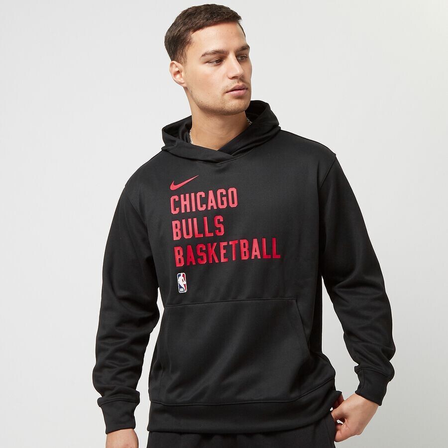 

Пуловер с капюшоном NBA Chicago Dri-Fit Spotlight NIKE, цвет black/university red