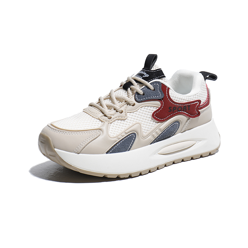 

TONYBEAR Износостойкие низкие повседневные кроссовки унисекс бежево-красные, цвет Beige Red