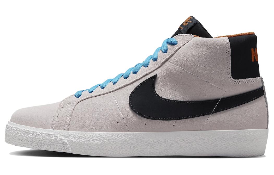 

Nike Зум Блейзер Мид Олимпик Сафари в сером, черном и синем цветах, цвет Gray Black Blue