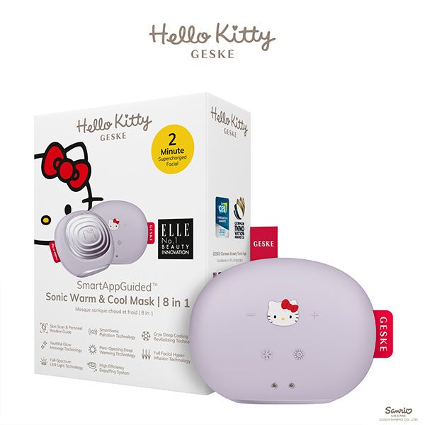 Маска для лица Geske — Светодиодная -в-1 Sonic Warm & Cool Mask 8 In 1 Hello Kitty — фото 3
