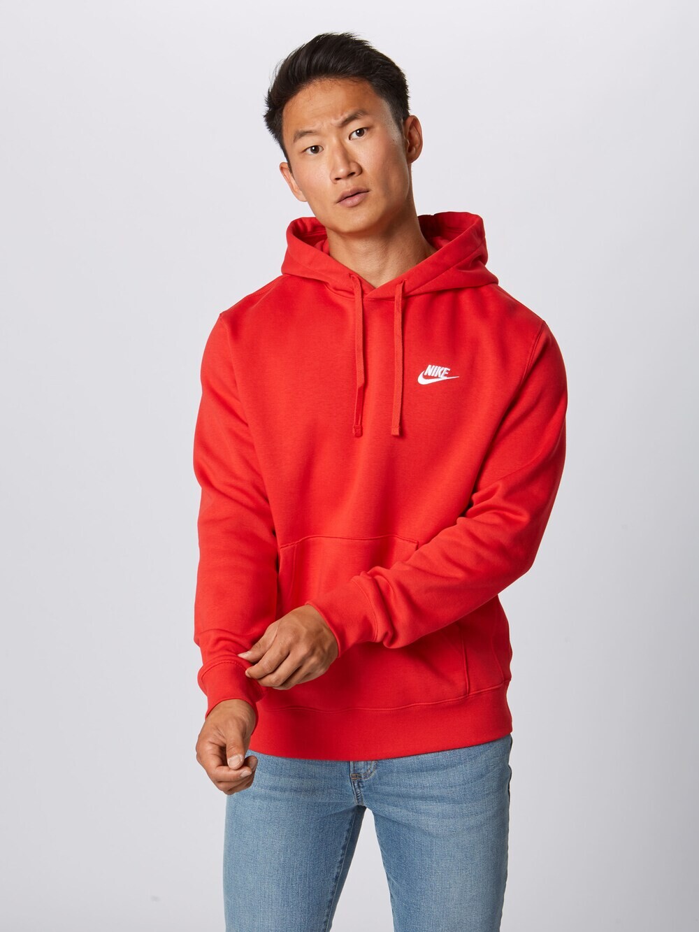 Спортивная толстовка стандартного кроя Nike Sportswear Club Fleece, красный — фото 2