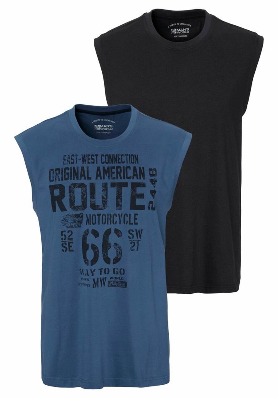 

Майка Man's World Shirt, цвет royal blue/black
