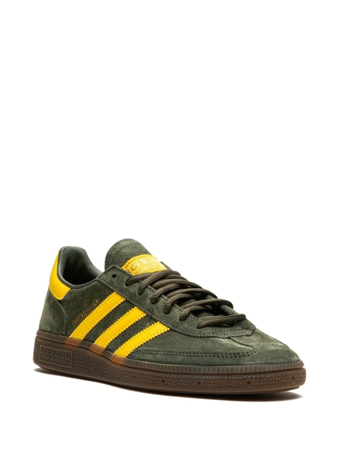 Кроссовки Handball Spezial Tri/Yellow Adidas, зеленый — фото 2