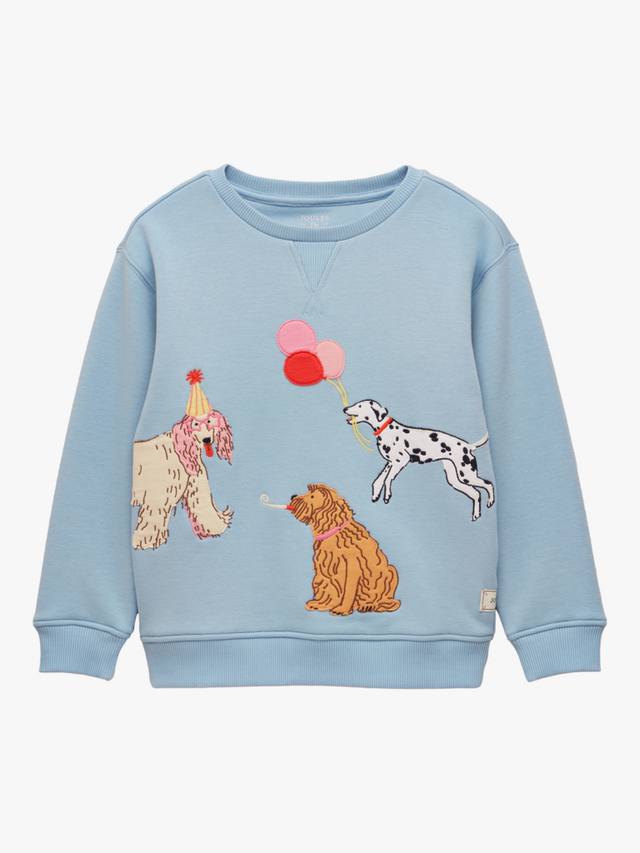 

Детский свитшот с принтом собаки Joules, Blue/Multi