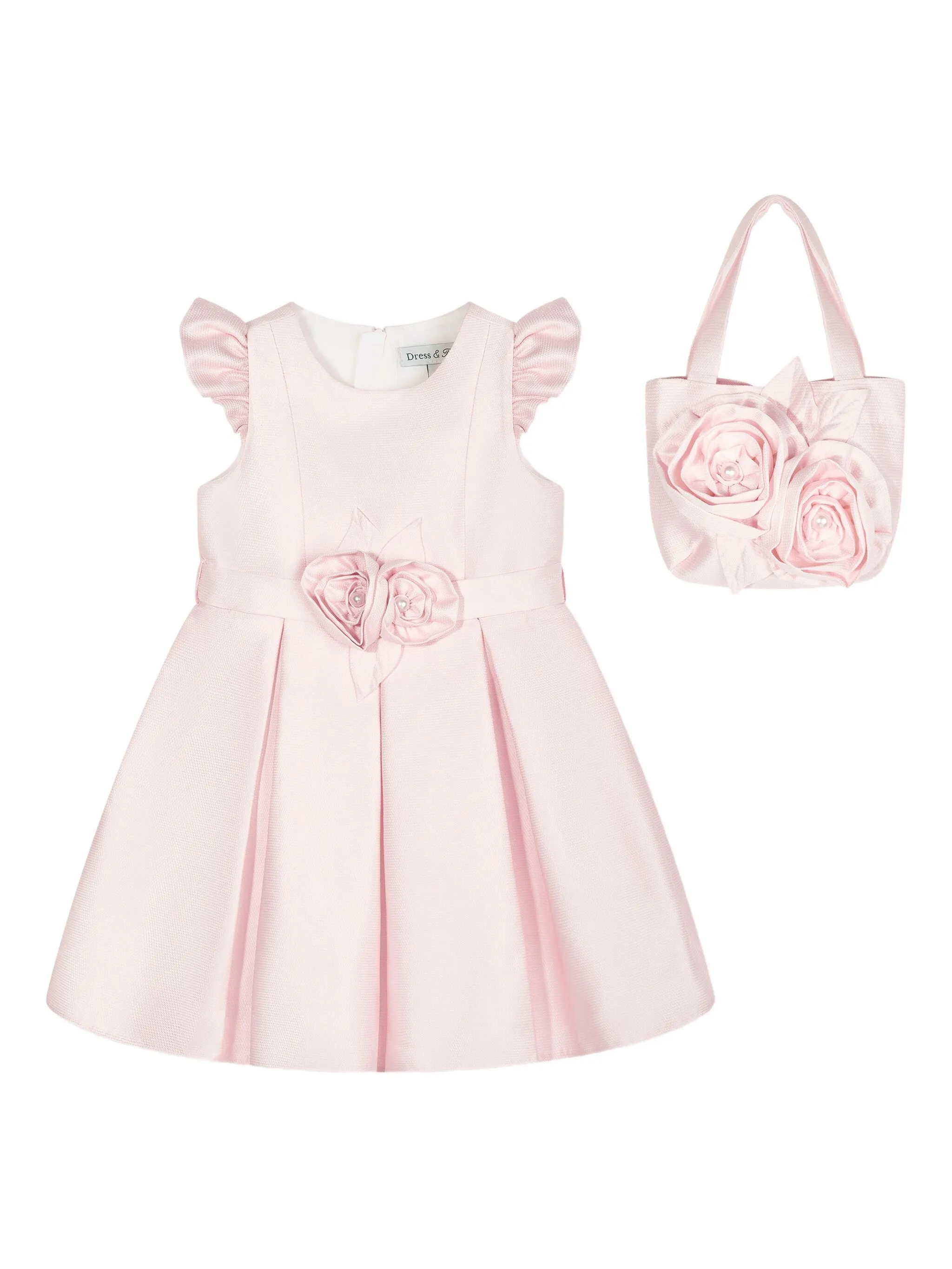 

Декорированное платье с оборками Dress & Fleur, розовый