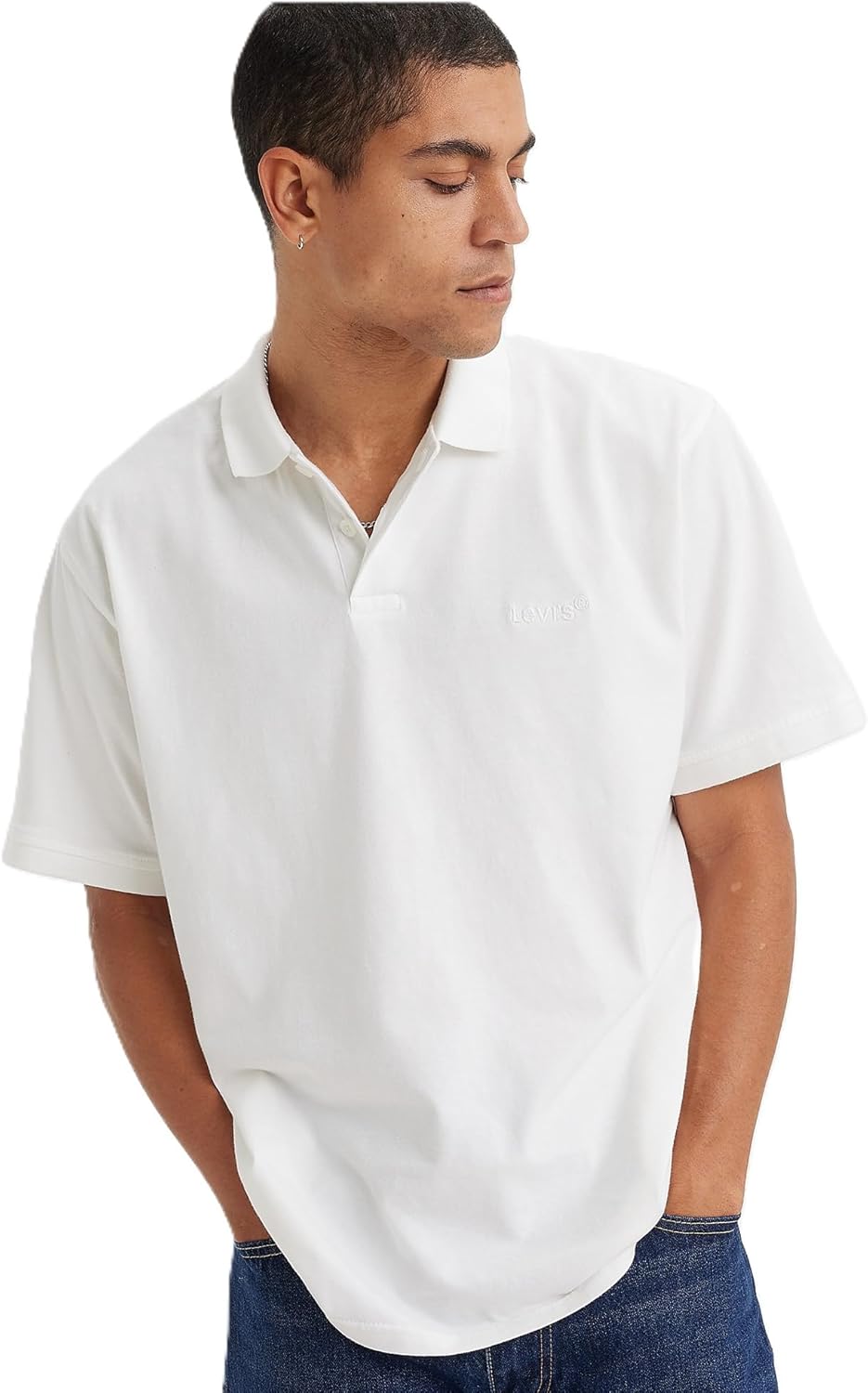 

Мужская футболка-поло Levi's Authentic Jersey с коротким рукавом, белый