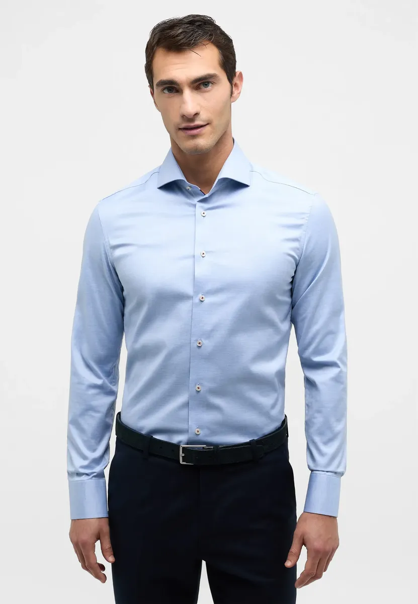 

Рубашка Eterna с длинными рукавами "SLIM FIT", голубой