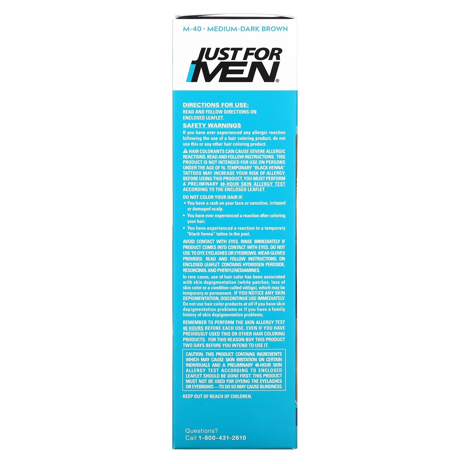 Кисть для усов и бороды цвета Just for Men M-40 средне-темно-коричневый — фото 2