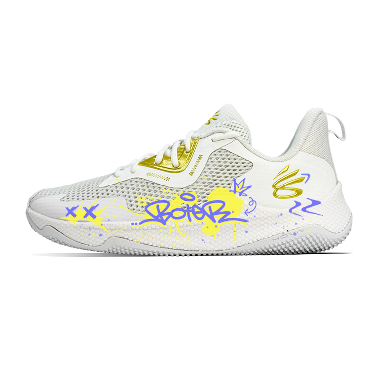 

Curry Splash 3 Little Curry, Warriors, износостойкие низкие баскетбольные кроссовки мужские Under Armour, белый