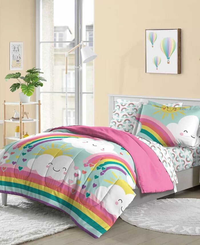 

Полный комплект одеял Rainbow Flare, набор из 5 шт Dream Factory, синий