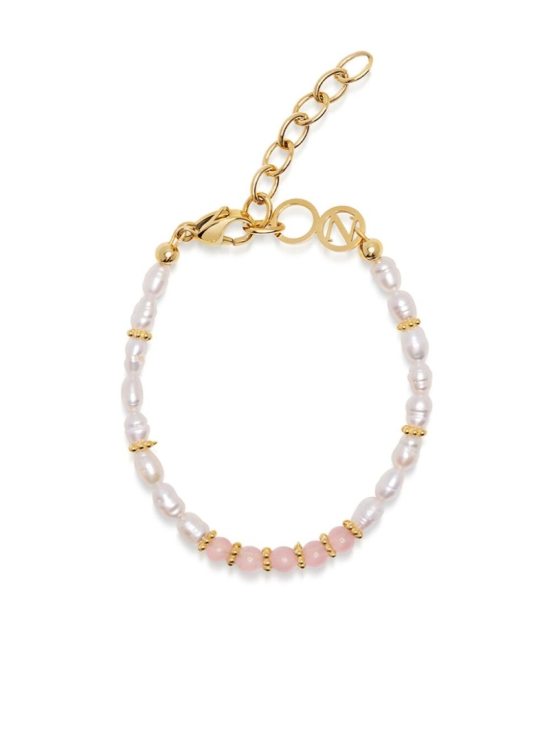 

Браслет с жемчугом и опалом Nialaya Jewelry, розовый