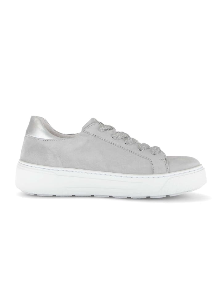 Кроссовки на шнуровке Gabor Fashion Sneaker low, серый — фото 3