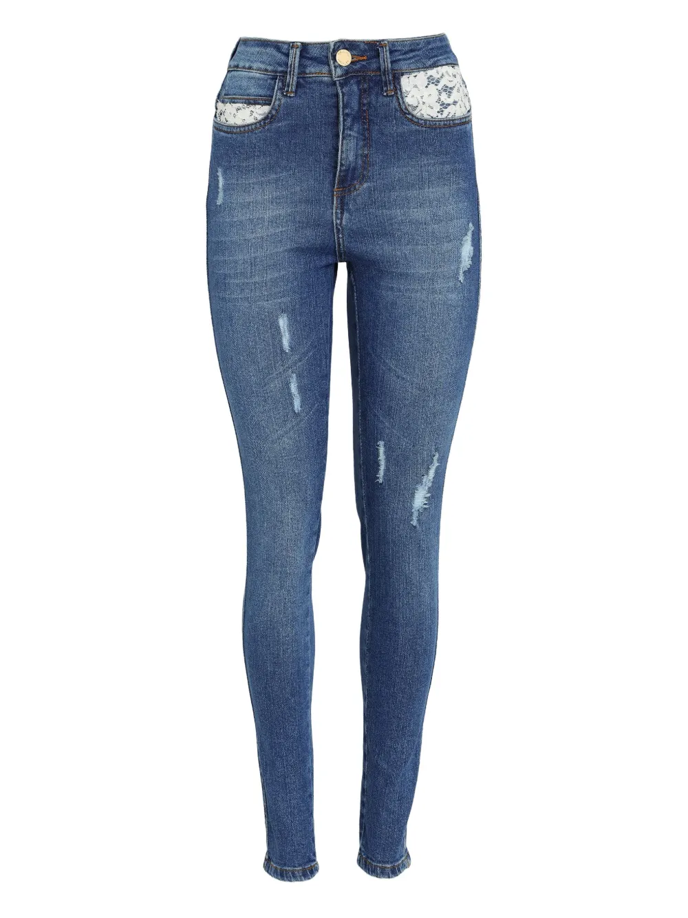 

Джинсы Viviane с эффектом потертости Lethicia Bronstein, синий