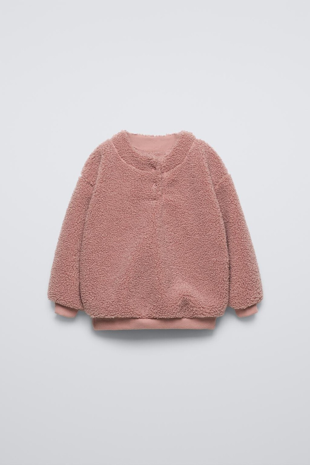 

Флисовая кофта на подкладке ZARA, темно-розовый
