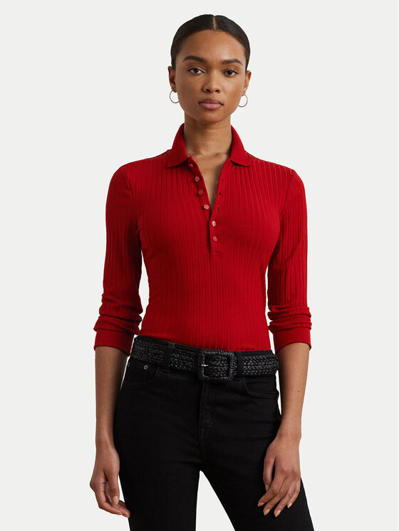 

Свитер slim fit 200971091003 Lauren Ralph Lauren, красный