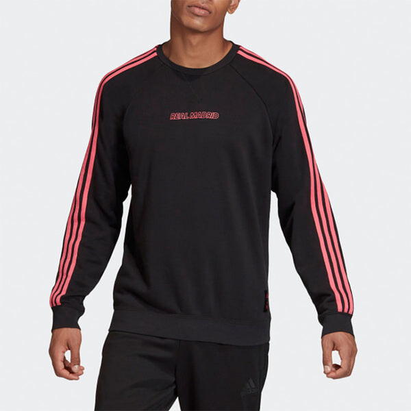 Толстовка adidas Real Madrid Soccer/Football Sports Pullover Black, черный — фото 3