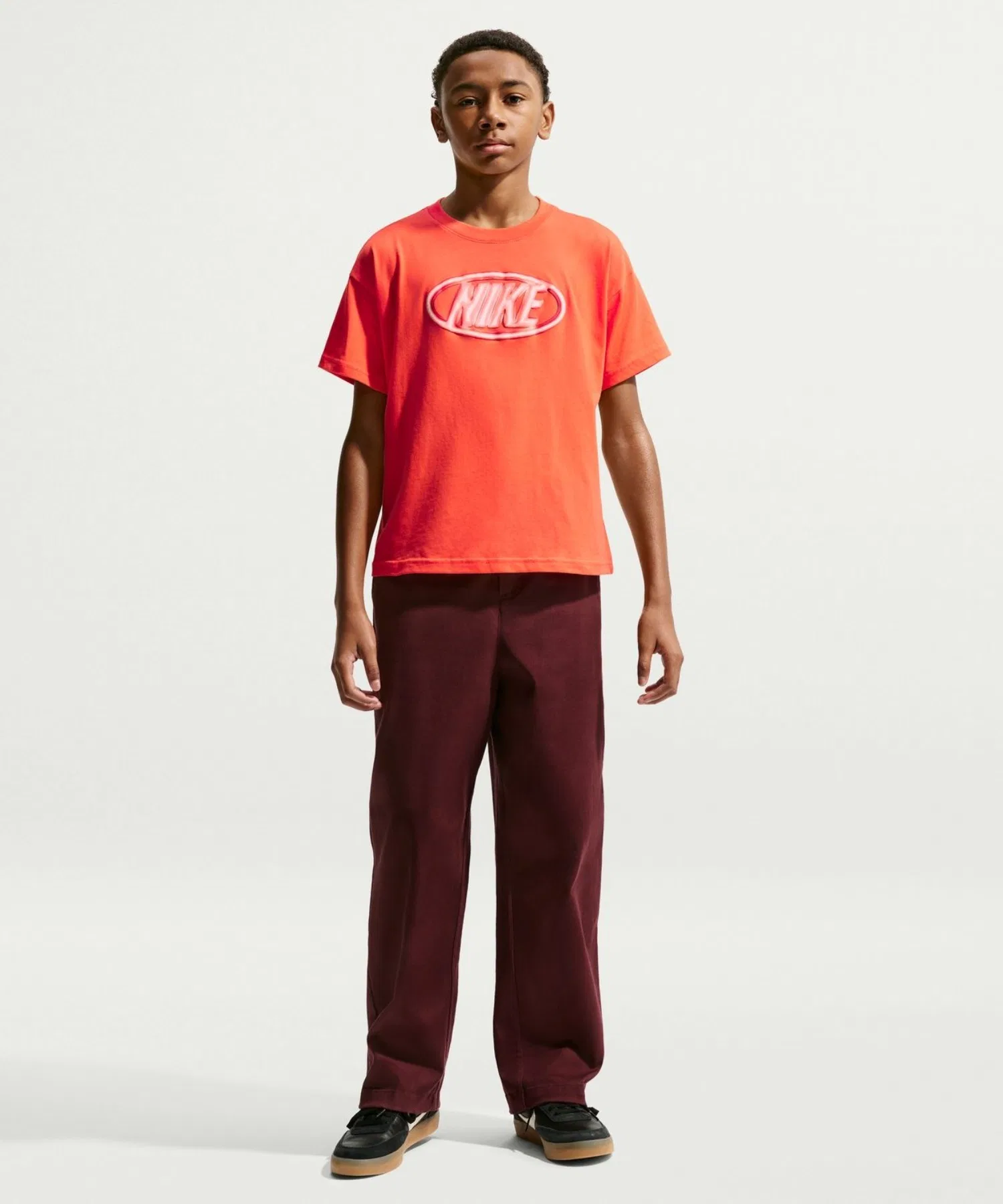 Детская футболка NIKE YTH NSW M90 Club Express оранжевая — фото 3