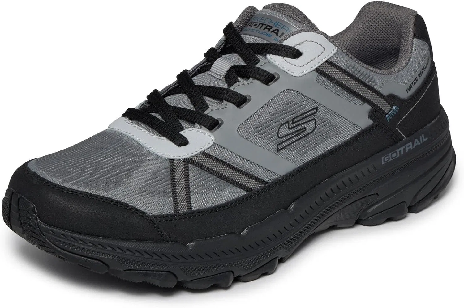 Мужские кроссовки Skechers Go Run Trail Altitude 2.0 Altaridge, Gray Leather Textile Multi Trim
