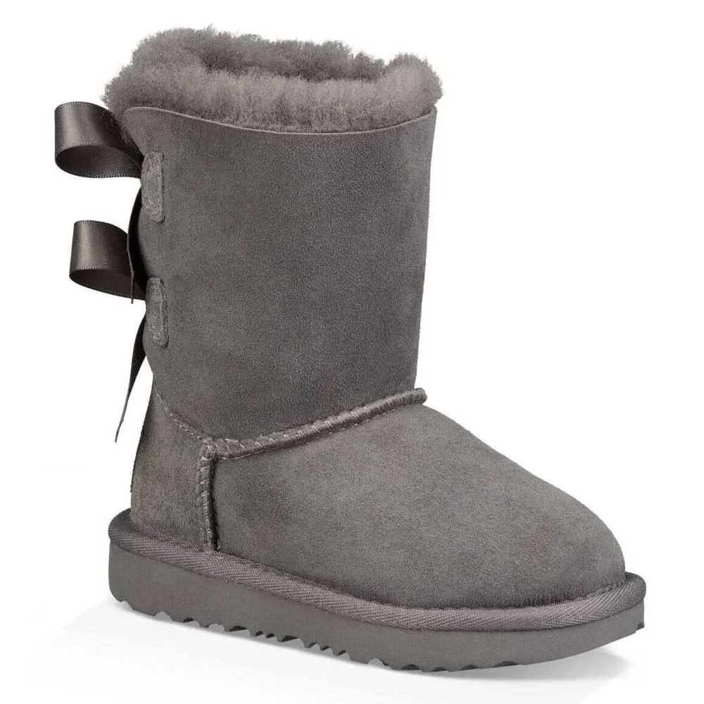 

Ботинки Ugg Kids Bailey Bow II toddler, серый