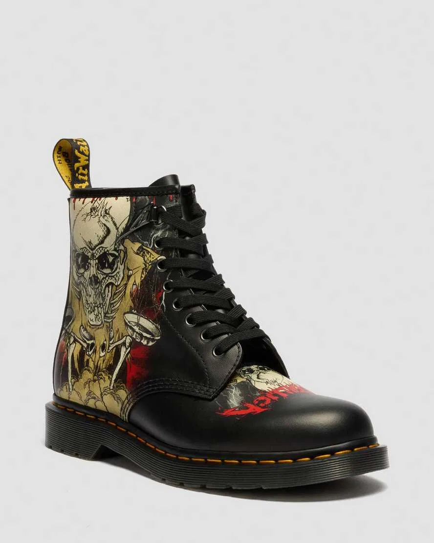 1460 Metallica Skull Lightning Dr Martens, черный, черный